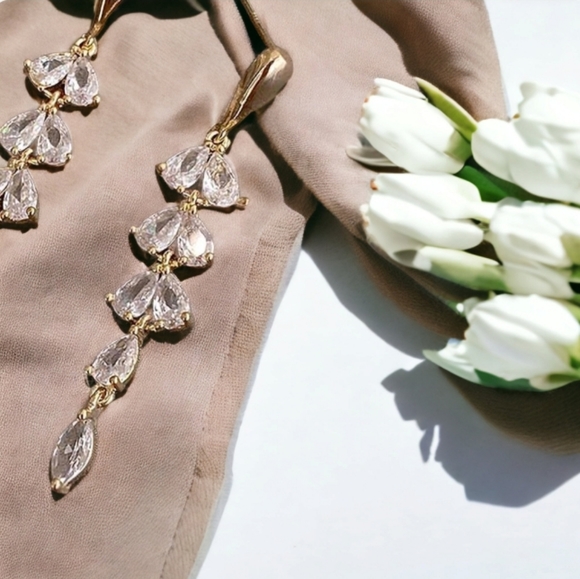 Leaf Drop Earrings - Picture 9 of 15